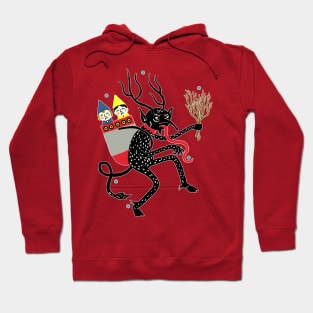 Vintage Old World Krampus Catching Children Hoodie